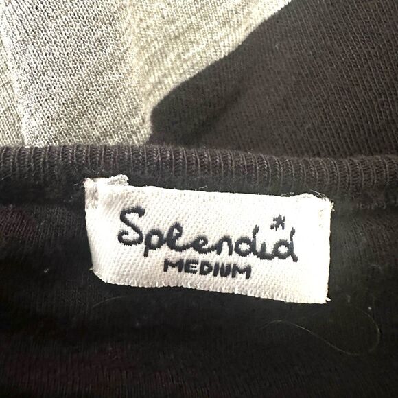 Splendid grey and black spaghetti strap blouson dress - Picture 6 of 9